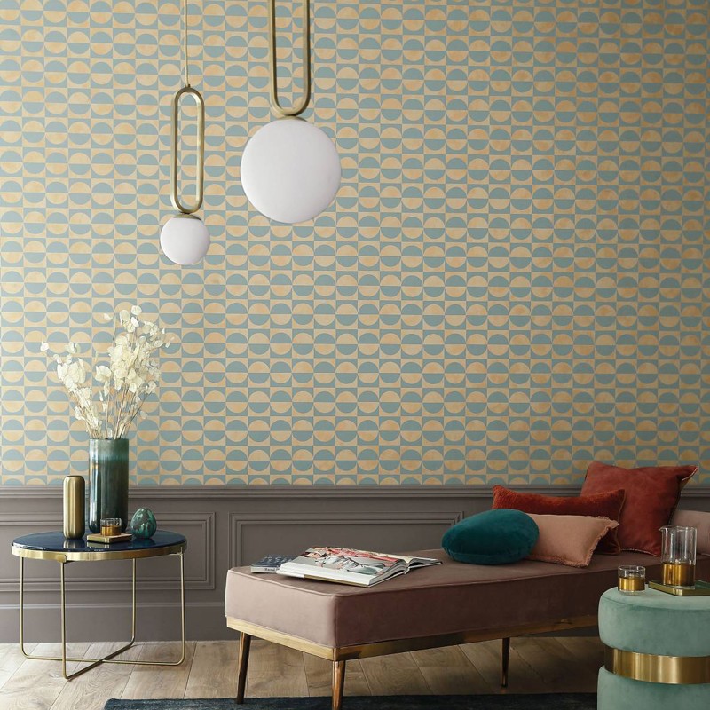 Papel pintado Casamance Delta Circles 74591222