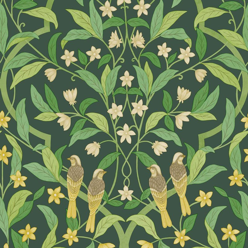Papel pintado Cole & Son Sevilla Jasmine & Serin Symphony 117-10029
