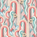 Rúbrica Caligrama RU3401-3 Tres Tintas Papel pintado