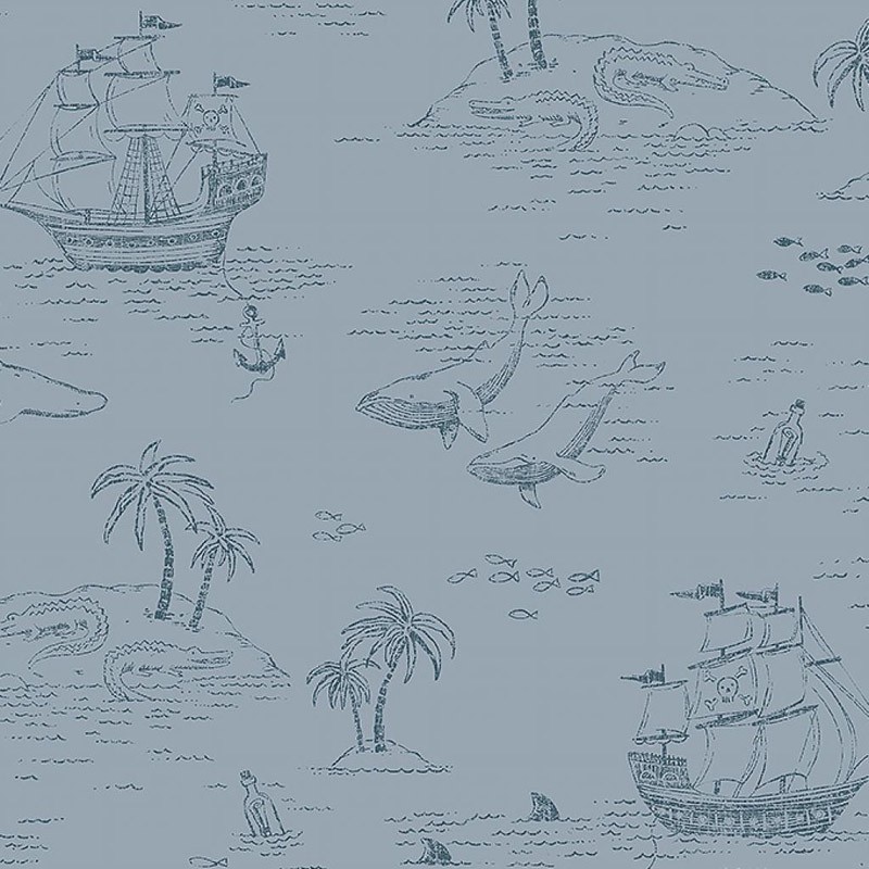 Papel pintado infantil Boras Tapeter Newbie Treasure Island 7451