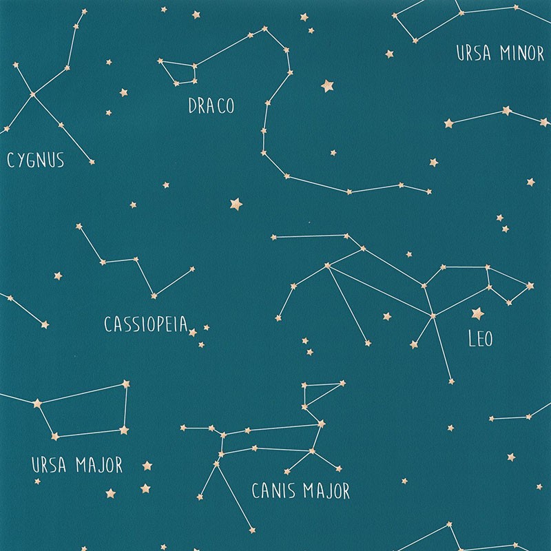 Papel pintado infantil Caselio Our Planet Constellations OUP101916003