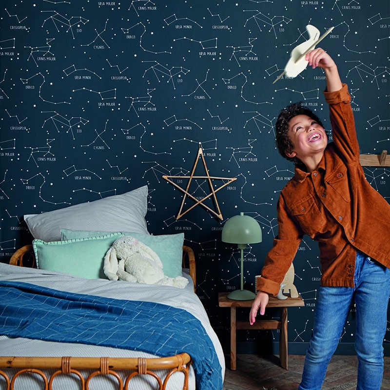 Papel pintado infantil Caselio Our Planet Constellations OUP101916918