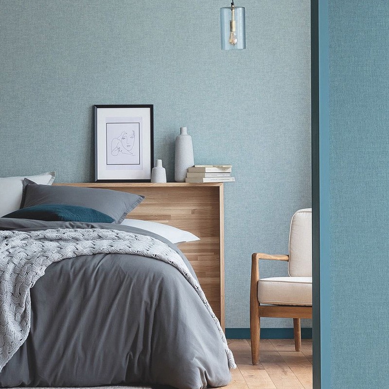 Papel pintado Caselio Linen 2 Uni  Métallisé LINN68527099