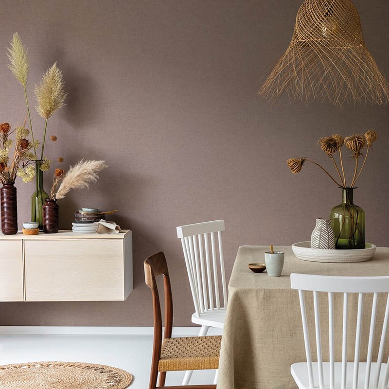 Papel pintado Caselio Linen 2 Uni  Métallisé LINN68529731