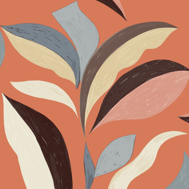 Papel pintado Flower power Nid d'oiseau TP 300 03