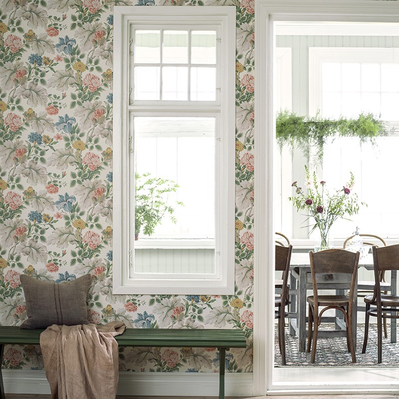 New Down Rose In Bloom Papel Pintado 7235 