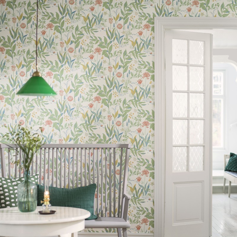 Papel Pintado Prairie Rose In Bloom 7218