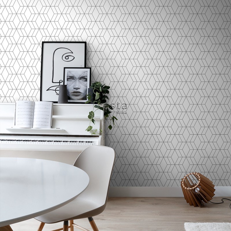 Black & White ESTAhome Papel Pintado 139149