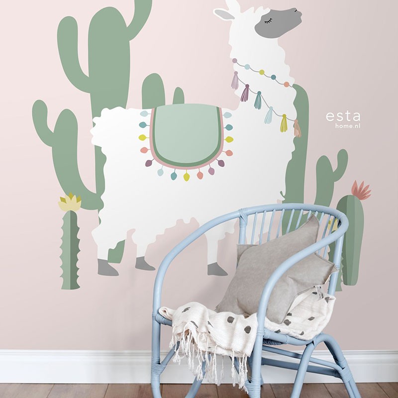 Mural infantil ESTAhome Let's Play!  Alpaca 153-158926