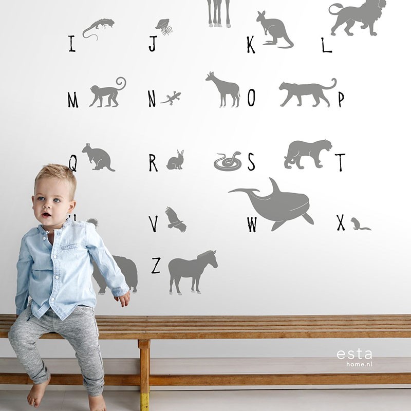 Mural infantil ESTAhome Let's Play!  ABC animals 153-158923