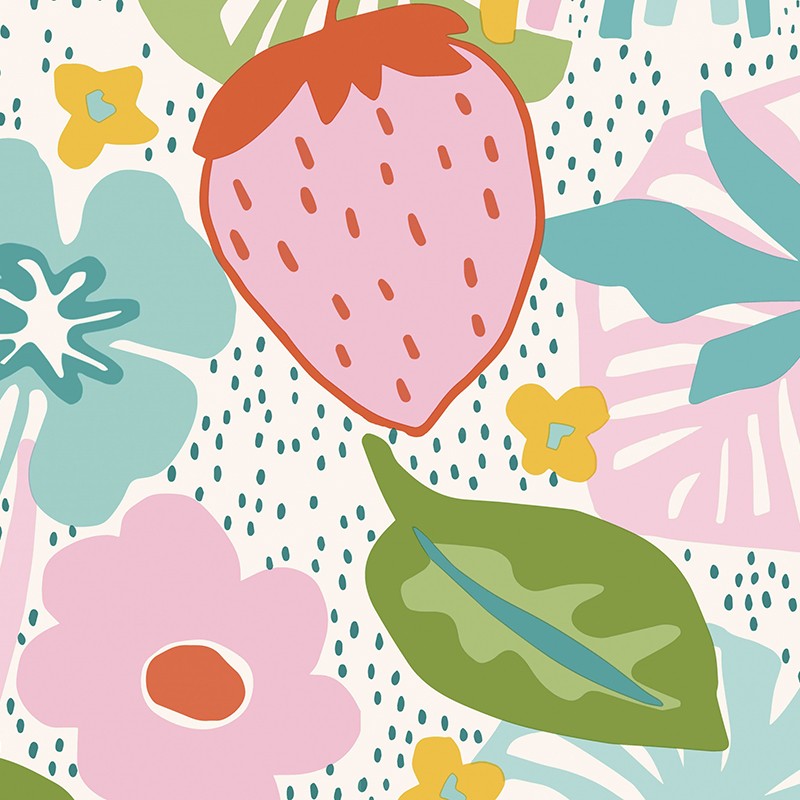 Papel pintado La Maison Yoohoo Strawberry Fields YOH771