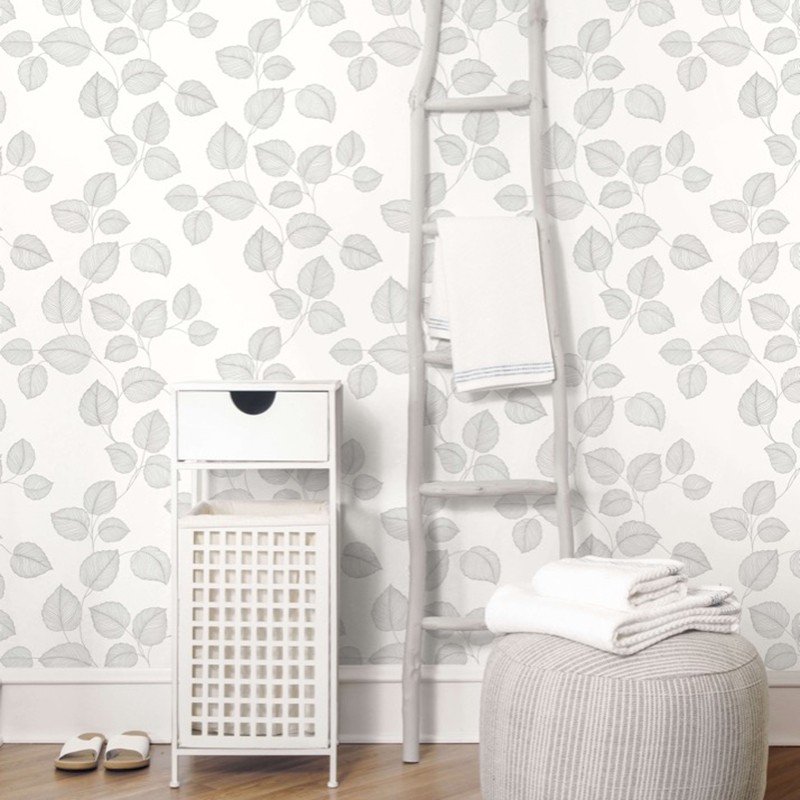 Papel pintado Wallquest Navy, grey & white BL70118