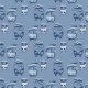 Papel pintado Wallquest Navy, grey & white BL70812