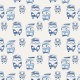 Papel pintado Wallquest Navy, grey & white BL70802