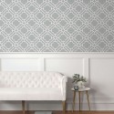 Navy, grey & white BL70018 Papel pintado