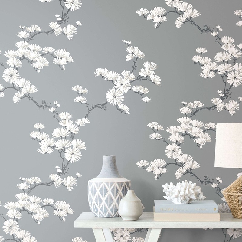Papel pintado Wallquest Navy, grey & white BL70508