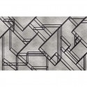 Random Metallics 9600401 L-Geometric Mural Coordonné