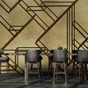 Random Metallics 9600400 L-Geometric Mural Coordonné