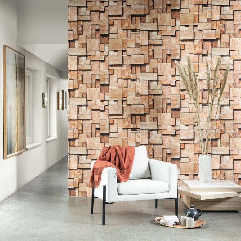 Mural Casadeco Beauty Full Image 2 Cubes BFMA86082548