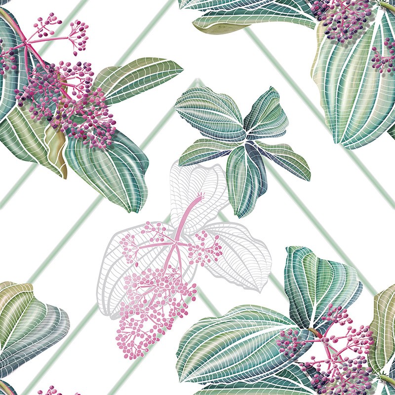 Papel Pintado AtelierWall Collection 2020 Tropical Chandelier A18 002