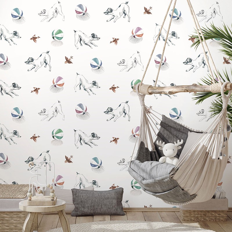 Papel Pintado AtelierWall Collection 2021 Playful Pets A20 001