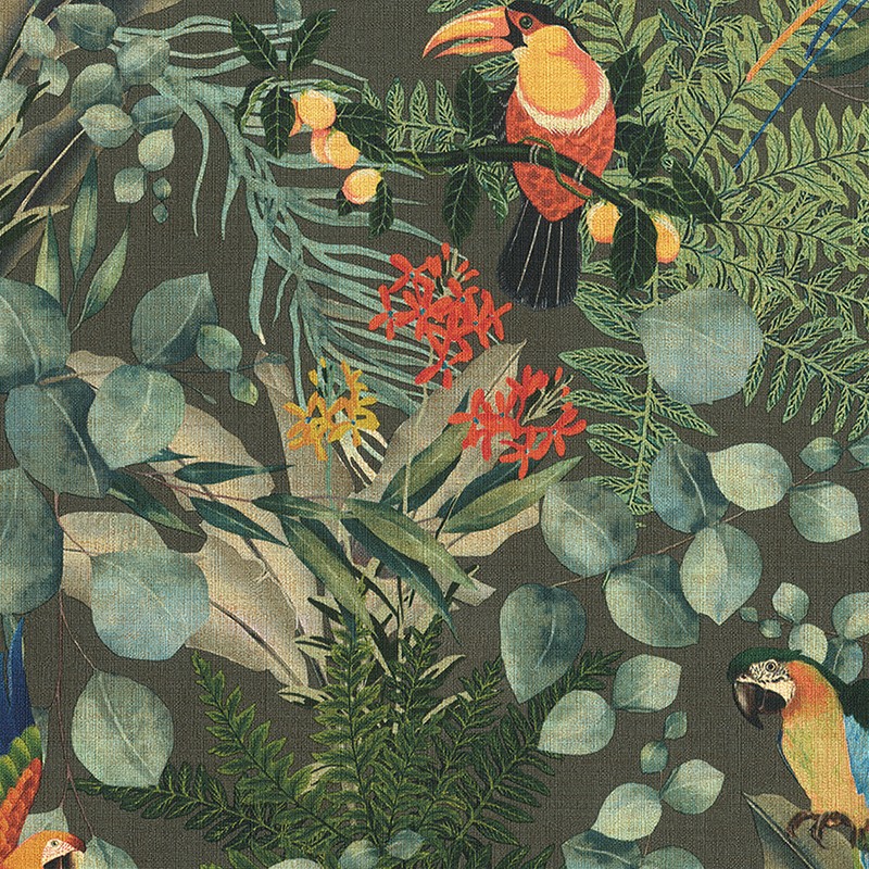 Papel pintado JV Italian Design 181 Lemuria Parrots 6523
