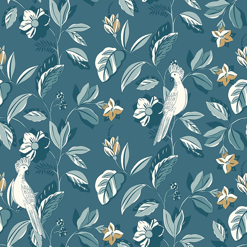 Papel Pintado Caselio Only Blue Sweet Feathers ONB102626127