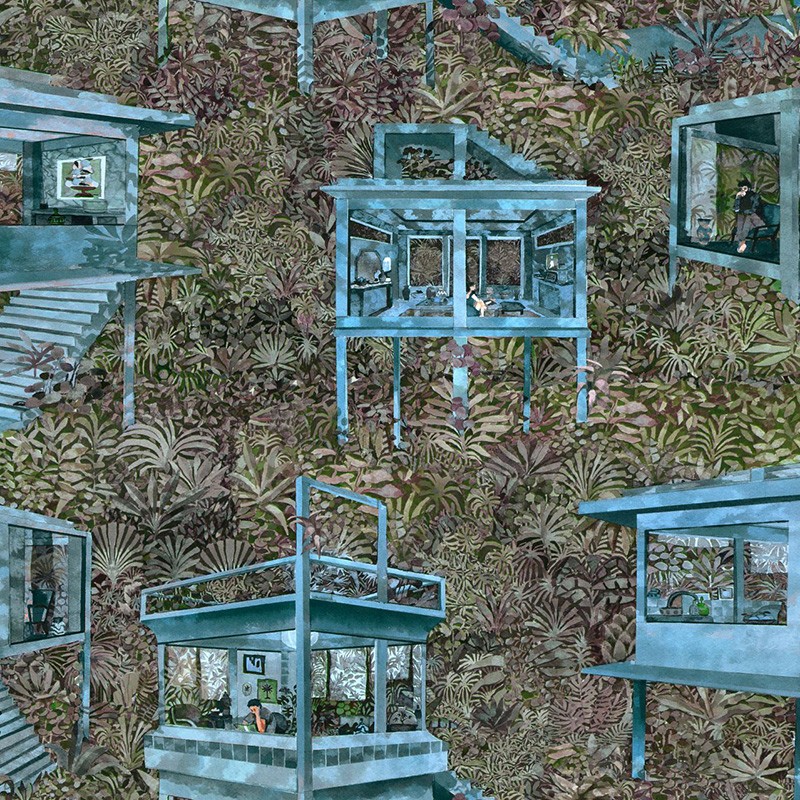 Revestimiento Arte Decors & Panoramiques Palafitas Amazonia 97582