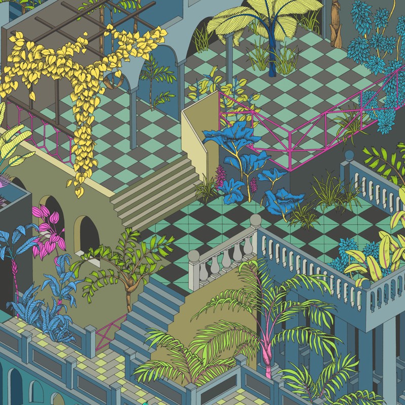 Papel pintado Cole & Son The Contemporary Selection Miami 105-4018