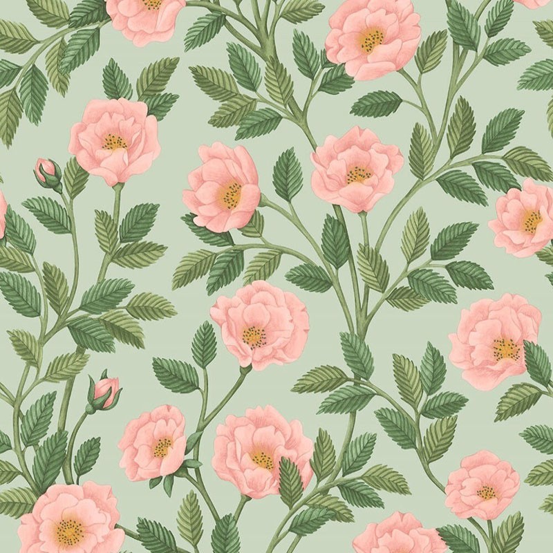 Papel pintado Cole & Son Historic Royal Palaces II Hampton Roses 118-7014