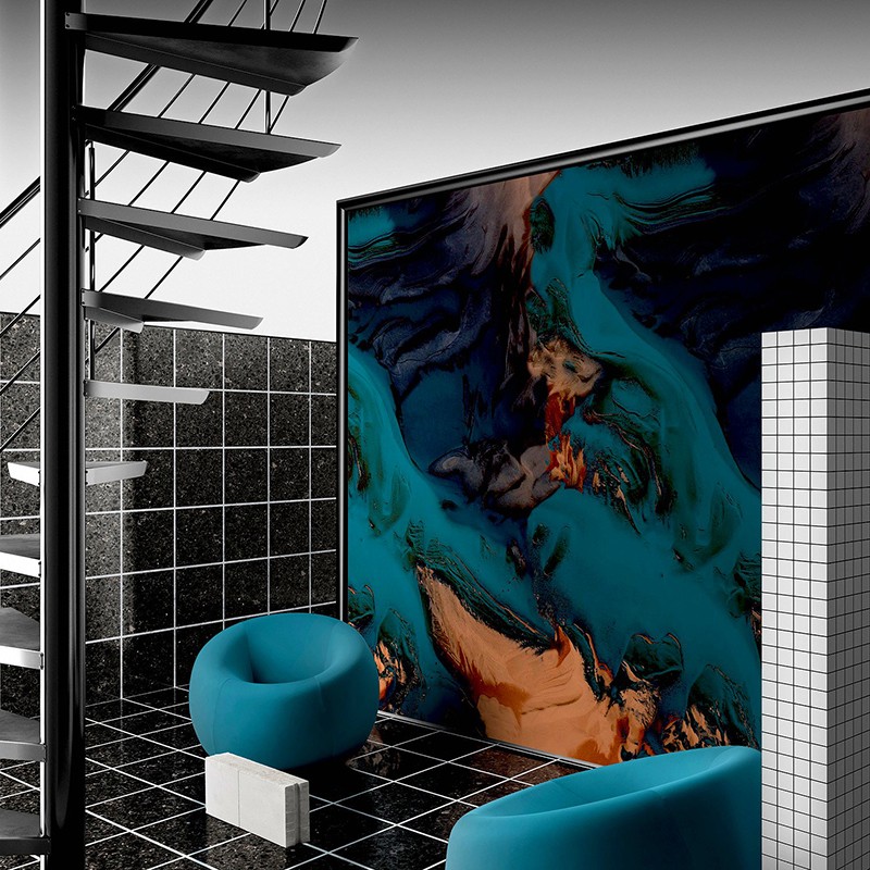 Mural Wall&Decò 2021 Layered Waves WDLW2101