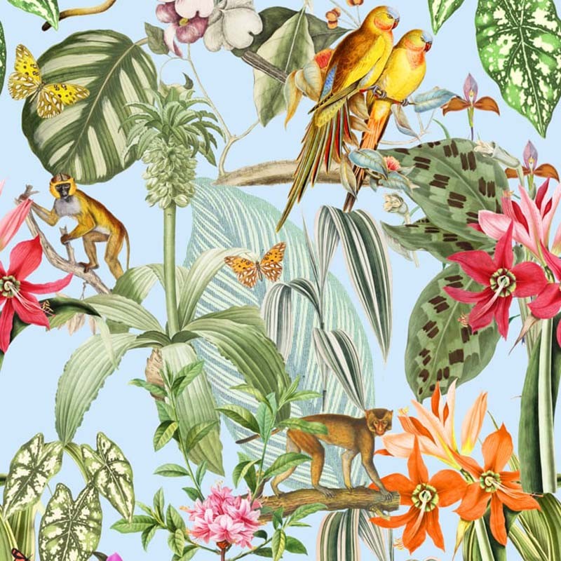 Papel Pintado Coordonné Brazil Parrots 9900005
