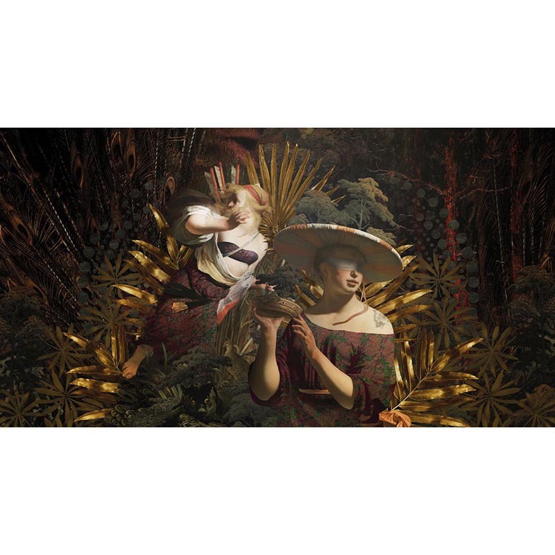 Mural Muance Collection 2 Cobalt Veni Vidi Amavi MU12096
