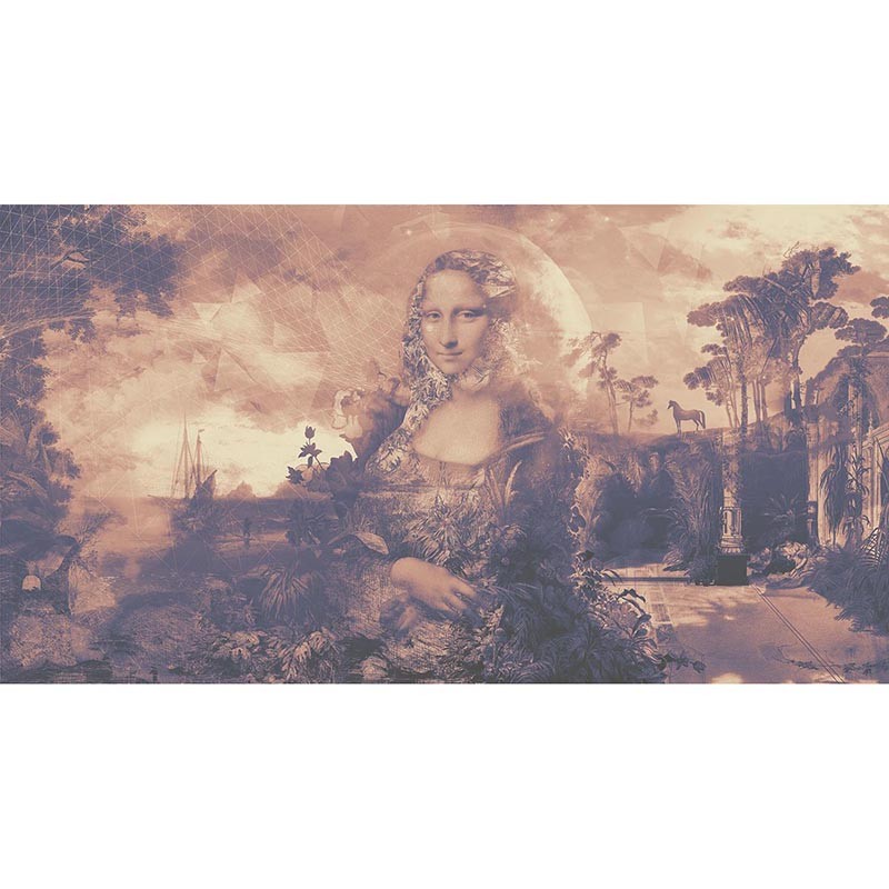 Mural Muance Cobalt 2 Dining with Mona MU12063
