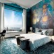 Mural Muance Cobalt 2 Dining with Mona MU12061