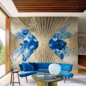 Royal Awakening MU12052 Mural Muance Cobalt