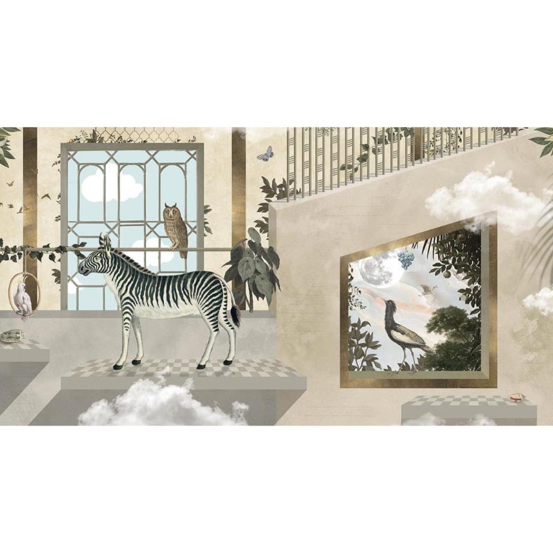 Mural Muance Collection 3 Amber Zebra's Playground MU13075