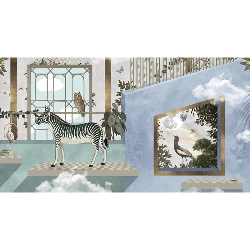 Mural Muance Collection 3 Amber Zebra's Playground MU13074