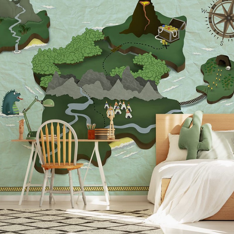 Mural Decorativo Coordonné Random Kids Treasure Map 9700070