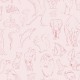 Papel Pintado Coordonné Random Kids Zoology Chalk 9700181