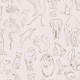 Papel Pintado Coordonné Random Kids Zoology Chalk 9700180