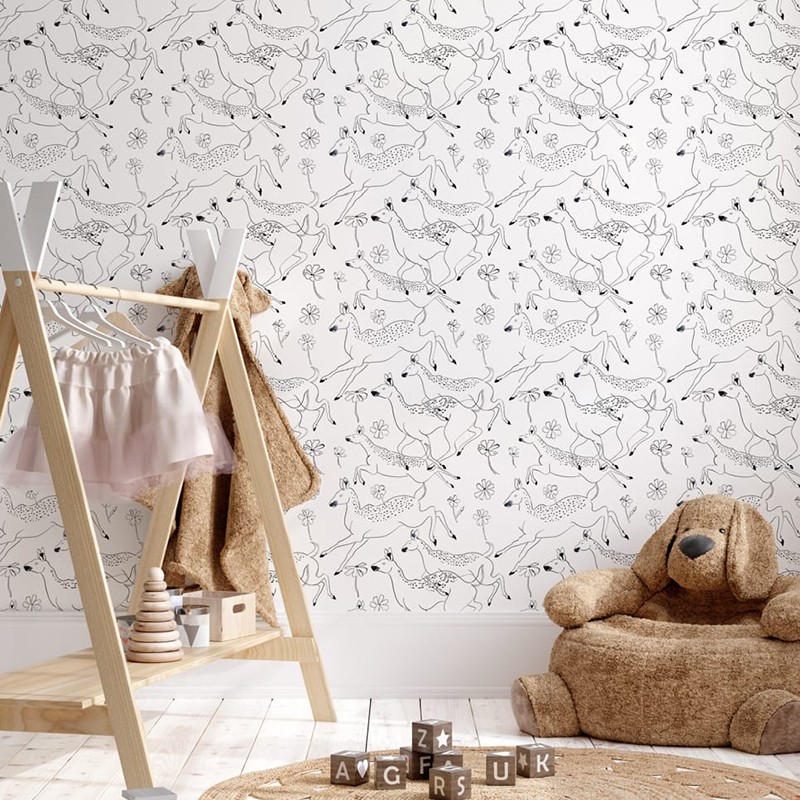 Papel Pintado Coordonné Random Kids Jumping Bambis 9700160