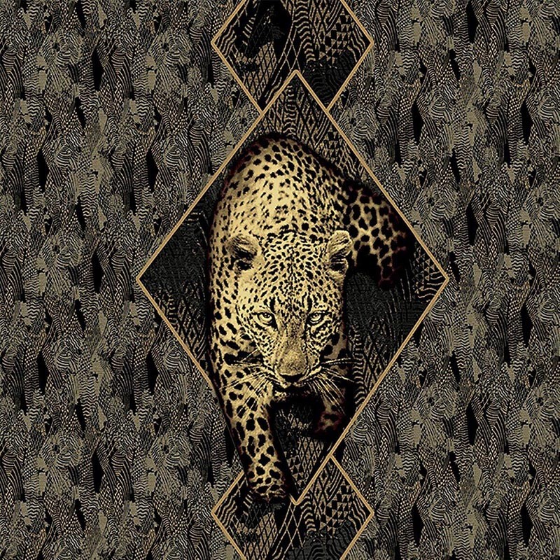 Papel pintado Roberto Cavalli nº 8 Gold Leopard RC19120
