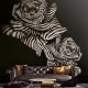 Papel pintado Roberto Cavalli nº 8 Zebra Strips Rose RC19115