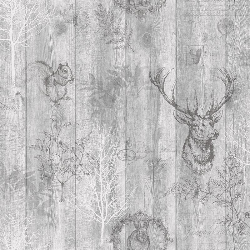 Papel pintado Holden Imaginarium II Stag Wood Panel 90090