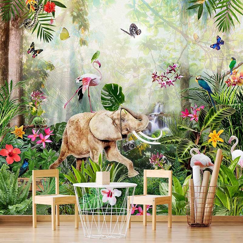 Sofie & Junar INK7665 Jungle Dance Mural Infantil
