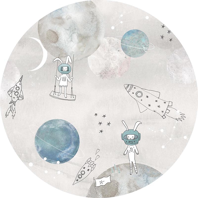 Sofie & Junar INK7708 Too the Moooon Mural Infantil