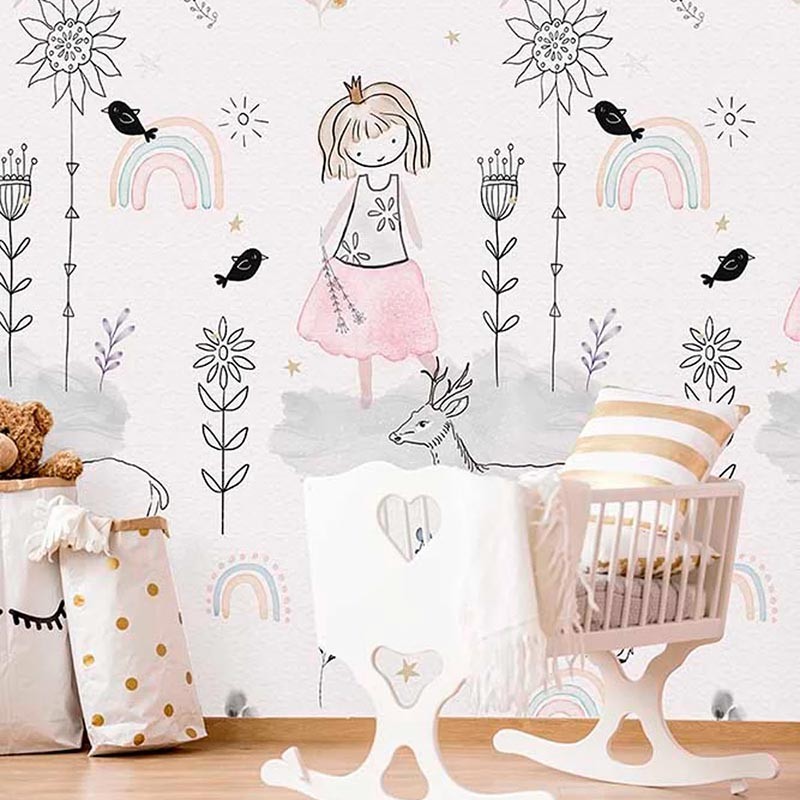Mural infantil Iberostil Sofie & Junar Fairytale Girl INK7667