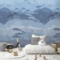 Sofie & Junar INK7651 Blue Eden Mural Infantil
