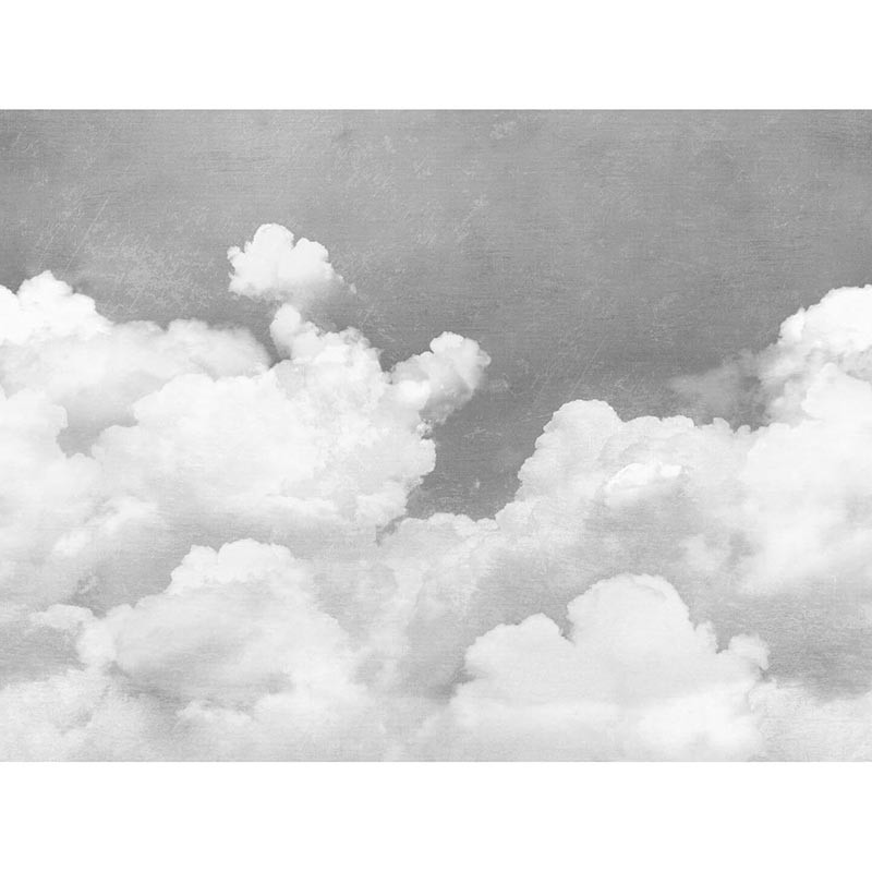 Mural Rebel Walls Dreamland Cuddle Clouds Graphite R14013